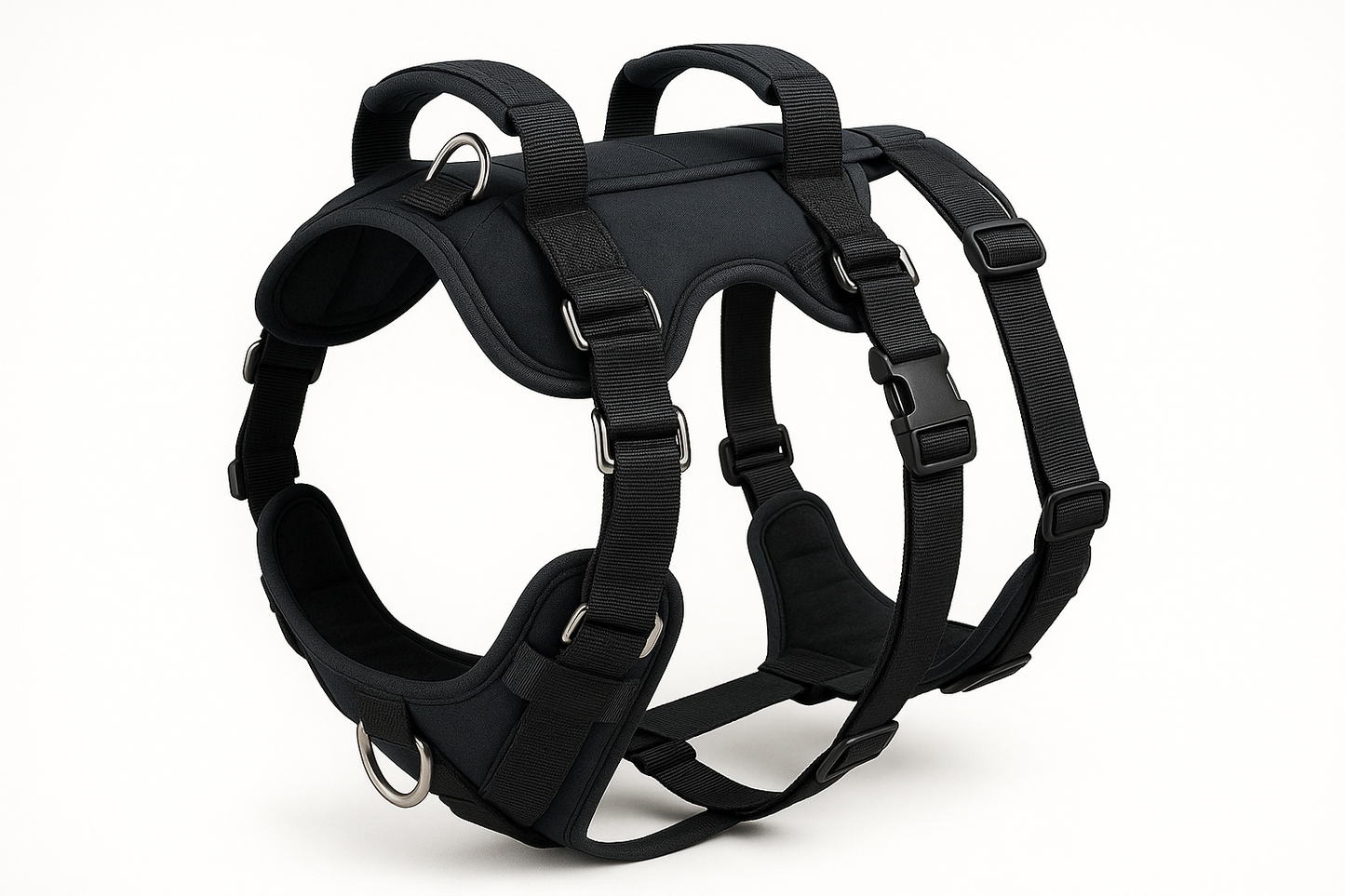 Specifically made for large breed dogs, this heavy-duty harness ensures strong support and durability. Helps lift and guide pets with mobility problems.