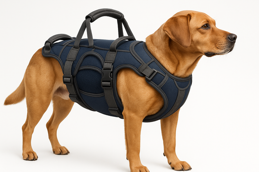 A premium lift dog harness with extra padding for maximum comfort. Perfect for daily use, recovery, and long-term mobility support.