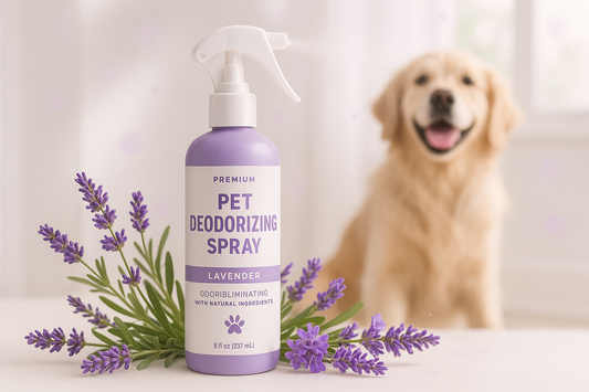 Keep your pets smelling fresh with this deodorizing spray. Infused with lavender, it eliminates odor and provides long-lasting freshness without irritation.

Eliminates bad odor
Lavender fragrance
Non-irritating formula
Safe for daily use